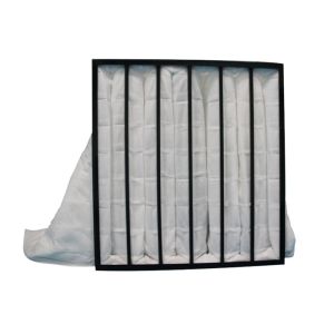China White Pocket Air Filter Plastic Frame With Non Woven Fabrics on sale