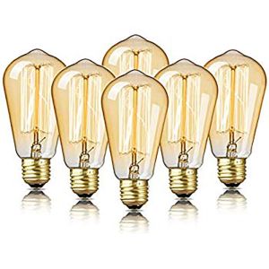 Fancy 40 Watt E27 Led Filament Bulb Dimmable St64 Squirrel Globe Filament Light