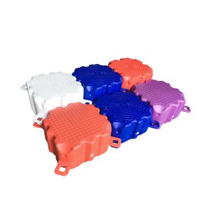 Portable Modular Floating Cube Dock Orange Blue Grey Black HDPE Foam Modular
