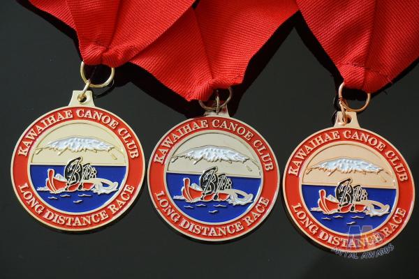 Quality Rowing Gifts Competition Medals And Medallions Sports Day Medals With Red Ribbon wholesale