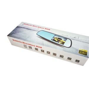 4.3 Inch HD 1080P 2 Channel Mobile DVR Car Dual Lens Dash Cam Rear View Mirror