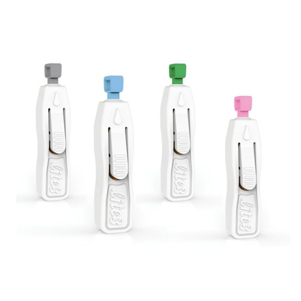 21G 1.8mm Depth Safety Lancet Needle With Sided Push Button Activation Rapid Test