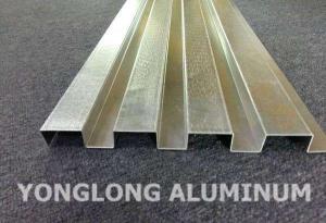 China RAL Colour Powder Coated Aluminium Extrusions / Curtain Wall Profile on sale