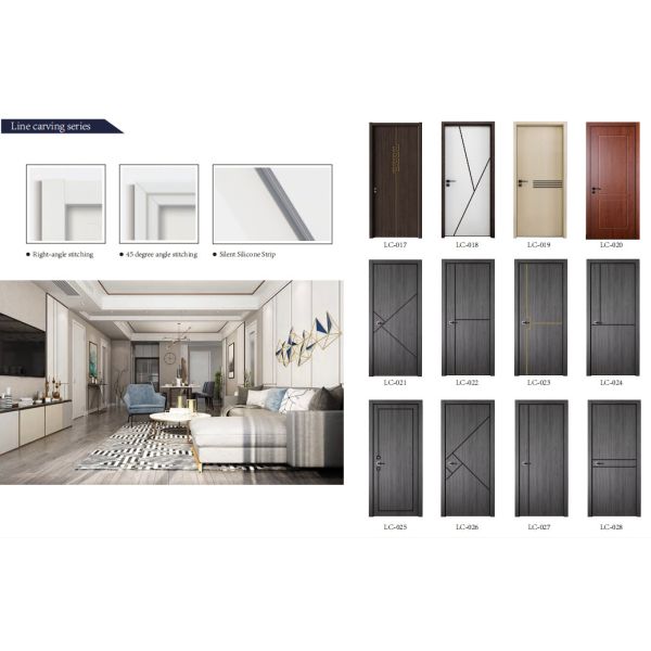 White Internal UPVC Internal Doors Customized Termite Resistant 1000mm Width