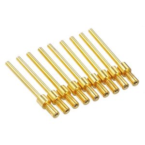Gold Plated Spring Test Probe with Brass Barrel and BeCu Plunger for Precision