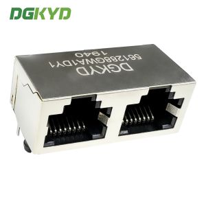 RJ45 network socket connector with shielded female socket/interface/network port