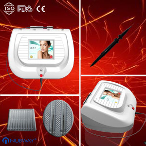 Blood vessels / spider vein removal machine for home remedy with touch screen