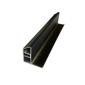 China White / Black Aluminium Rail Track With Heavy Duty Load Capacity on sale