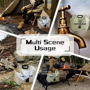 Collapsible Water Storage Carrier - 1.9 Gallon Portable Container with Spigot,