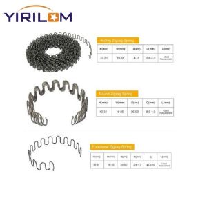 1.8mm-4.0mm Wire Diameter Black Paint Wholesale Sofa Zigzag Spring For Furniture