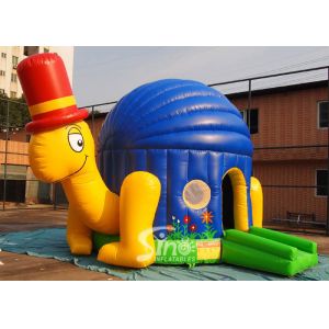 Commercial grade kids big turtle inflatable bouncer made of 0.55mm pvc tarpaulin