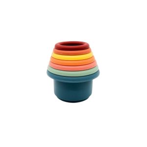 BPA Free Silicone Nesting Cups Toy For Early Educational Develop