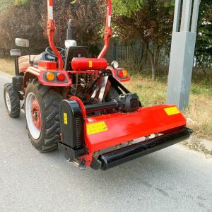 Farm Brush Cutter with Adjustable Hydraulic Folding Arms and Durable Frame for