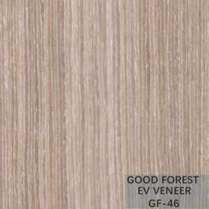 Apricot Silver Wood Veneer Wallpaper Engineered Vertical Grain