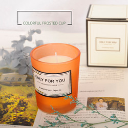 Tapered Jar Soy Wax Candles , smokeless scented candles 80mm Size