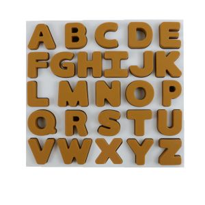 Letters Alphabet Puzzles For Preschool Food Grade BPA Free Silicone Material