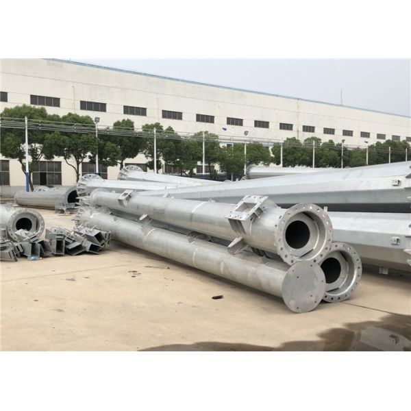 Octagonal Conical 8 Sides SS400 Electrical Power Pole