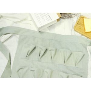 Cheap Polyester Canvas Denim Egg Gathering Apron , Egg Holding Apron With 15 Pockets for sale