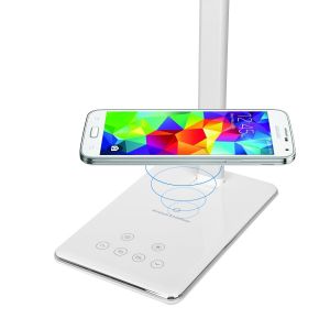 latest LED table lamp wireless charger,multi-function led lamp wireless charger