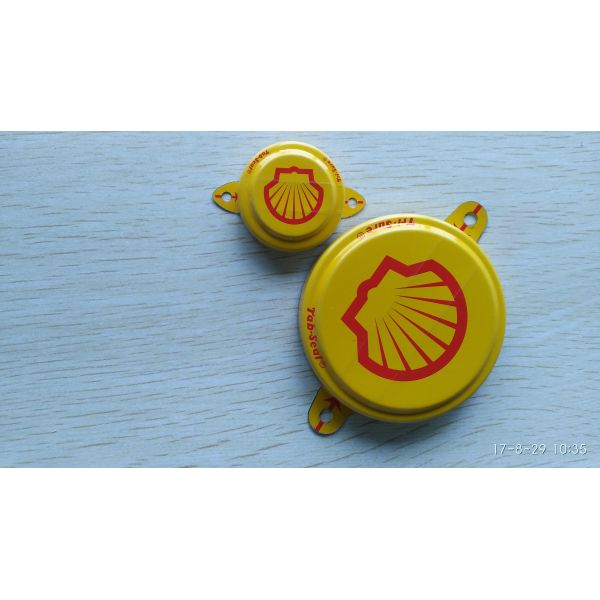Custom Tab seal, Tri-sure, thread cover, vat flange; color printing can be