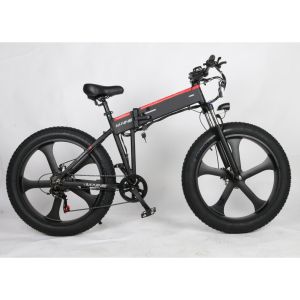 China 25KM/H Fat Tire Electric Folding Bike With 7Speed Derailleur on sale