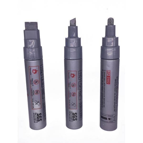 Quality 25mm barrel size 20g ink Big paint pen sliver color permanent  wrinting in any surface wholesale