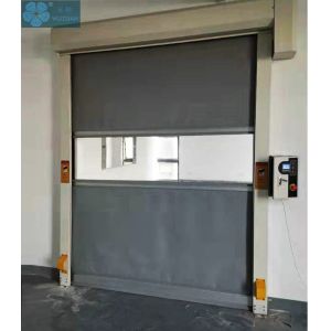 Red 1.2m/S 0.8mm Curtain PVC Roller Shutter Doors