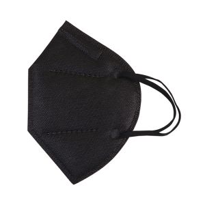 Eco - Friendly Foldable Ffp2 Mask Non Stimulating Materials Black Color