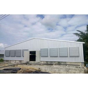 Q235B Steel Structure Poultry House Painted Steel Frame Chicken Coop