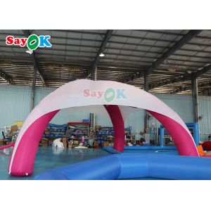 Event Sponsored X Shape Inflatable Spider Tent Advertising Promo Tent White And
