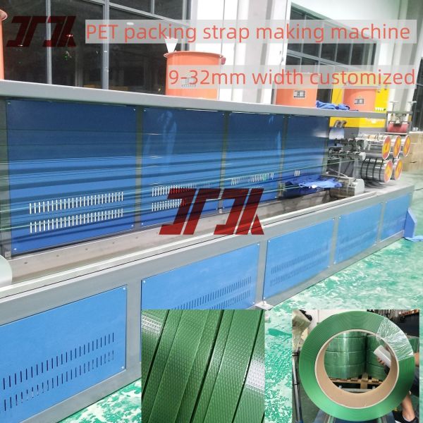 Quality Heavy Cargo Packing PET Strapping Belt Making Machine With High Precise Die Heard And PLC Control System wholesale