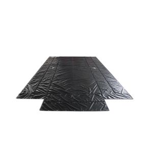 Blue Steel Tarps With PVC Coated Fabric For Custom Flatbed