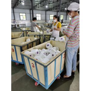 High Tenacity Virgin White Polyester Yarn AA GRADE Evenness for industrial