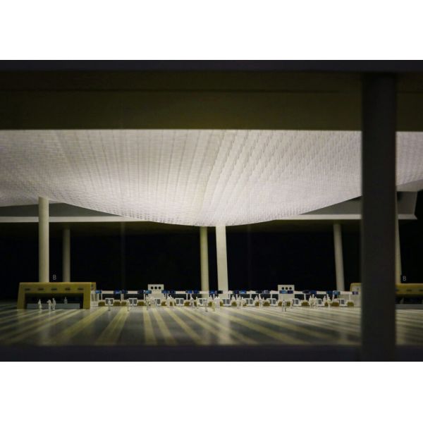 1/500 Scale Acrylic 3D Design Model Maker ODM for Airport Models Base Size 1.8M