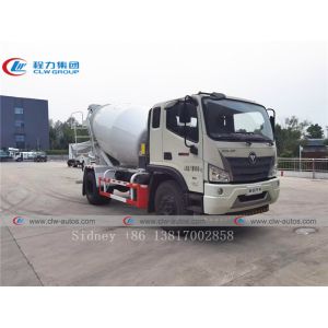 China Foton Rowor 4х2 5.5cbm Cement Mixer Truck With Q345 Steel Tank on sale