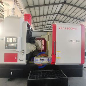 CNC Straight Helical Gears Cutter Gear Hobbing Machine YK3150 YK3180