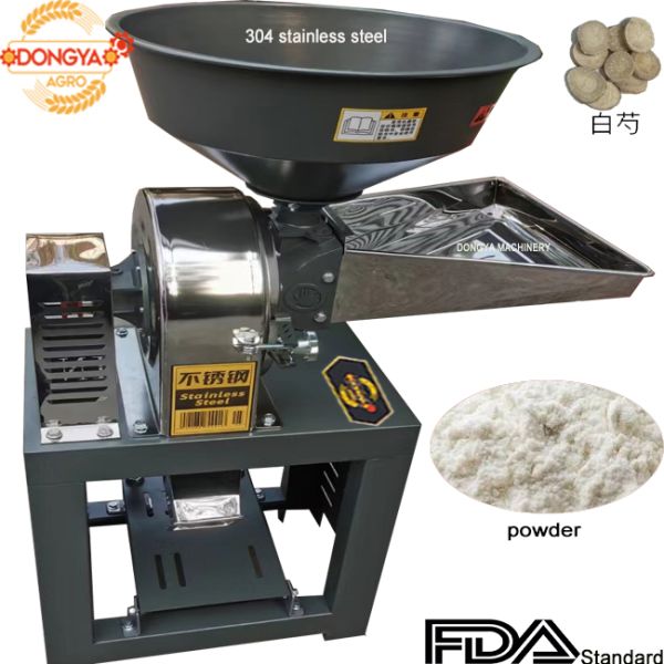 FDA standard food registered No.304 staninless steel flour grinder machine 9FC21