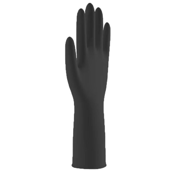 Quality Durable Black Disposable Nitrile Glove 30CM Black Medline Nitrile Exam Gloves wholesale