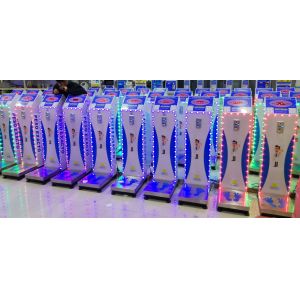 Coin operated weighing scales with colorful led light