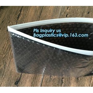 3 Side Seal Air Bubble Bag, Slider Zip lockk Zipper Bubble Bag,Die Cut Slider