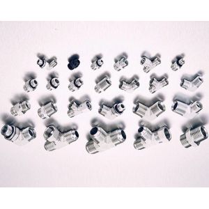 Stainless Steel Hydraulic Fitting Adapter For DIN Orfs Metric Bsp Jic