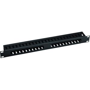 1U 19" Rack Mount Horizontal Cable Manager With Cover For Data Center