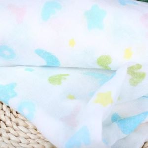 Nature Soft Printed Muslin Fabric Baby Blanket Home Travel Bath Usage