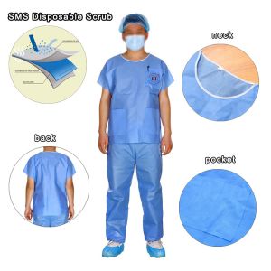 S To 4XL Hospital Patient Scrubs