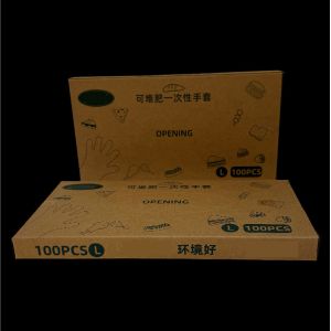 PLA Gloves Free Clear Compostable 100% Biodegradable PLA Food Prep Household