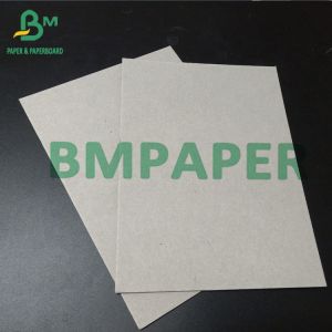 Recycled Pulp 0.4mm - 2mm Thick Double Sides Grey Paper Board For Folders