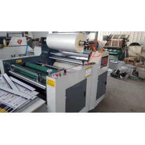 High Performance Semi - Auto Film Laminator Machine 12 Kw Power 35m/Min Speed