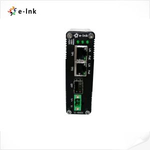 90 Watt Industrial Ethernet Media Converter 1 Port 100/1000X SFP To 2 Port 10