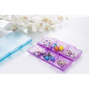 Clear Plastic Storage Boxes With Adjustable Compartments 6 Lid