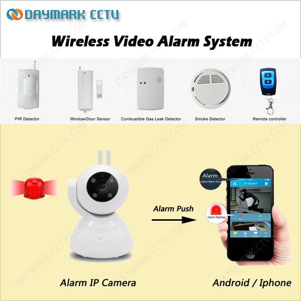 Quality 720p 960p p2p home security sensors linkage alarm onvif 2.0 ip camera wifi wholesale